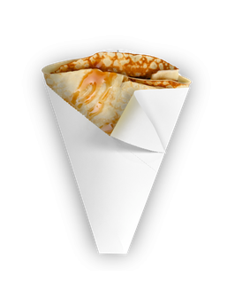 Cono para Crepa Blanco Chico – Empaque Para Crepas 1000 pz
