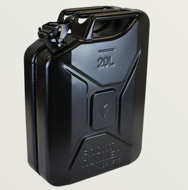 20l Fuel Jerry Can - Black Steel Finish