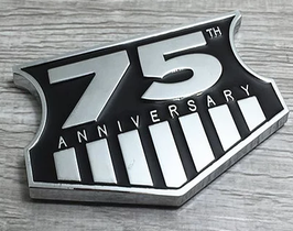 Jeep 75th Anniversary Metal Badge