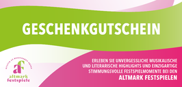 Geschenkgutschein für die Altmark Festspiele