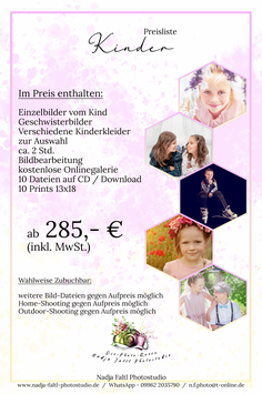 Gutschein Kinder Fotoshooting