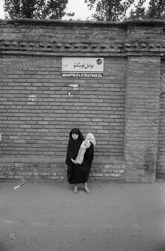 Christine Spengler. Iran, 1979. Neaulphe-Le-Château Street.