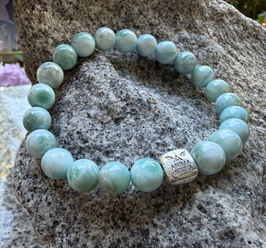 Premium Larimar-Armband 9mm