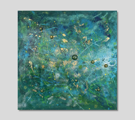 Herz des Dschungels 120x120 cm