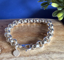 Silber-Erbs-Armband "E. of MU" 10mm