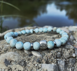 Larimar-Armband 7mm
