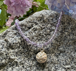 Lotus-Kette Amethyst