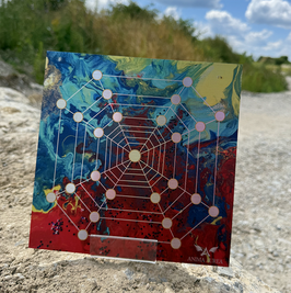 Kunstdruck Legeplatte "Netz"