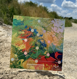 Kunstdruck Legeplatte "Pyramide"
