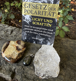 Steine Set – "Septarien-Herz" mit Energiekarte