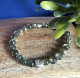Premium Lepidolith-Armband grün 6mm