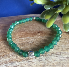 "Inner Guide"–Armband grüner Onyx 6 mm