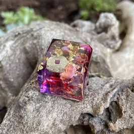Orgonit Halb-Kubus "HIGH ENERGY" 2x1,5cm