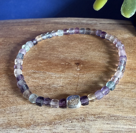 "Joy"–Armband Fluorit Würfel