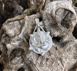 Ganesh-Anhänger Silber mit breiter Öse ohne Stein