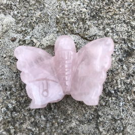 Rosenquarz Schmetterling
