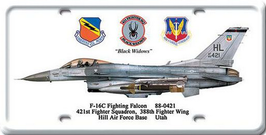 "F-16C Fighting Falcon" Blechschild Licence Plate