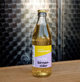 Birnen-Cider vom Hof Mairhans + Pfand