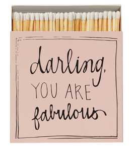 SQUARE MATCHBOXES You Are Fabulous Matches