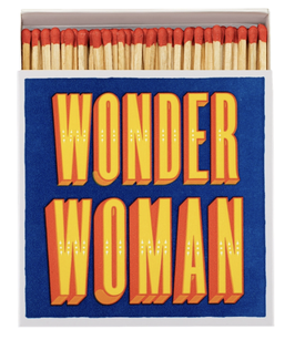 SQUARE MATCHBOXES Wonder Woman Matches