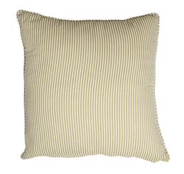 cuscino - righe bianco/verde