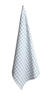 tea towel - Checked Dusty Blue