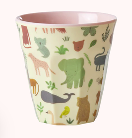 tazza/bicchiere SWEET JUNGLE print - rosa