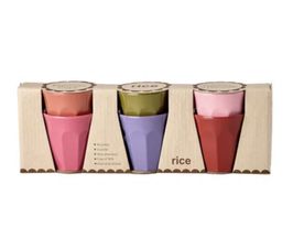SET 6 bicchieri misura caffé ESPRESSO - colori assortiti