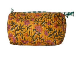 cosmetic bag - Flowers Ocra
