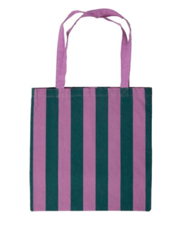 tote bag - righe petrolio