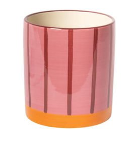 flowerpot lines - pink/orange