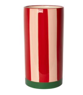 flowerpot lines - red/pink/green
