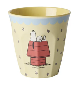 tazza/bicchiere SNOOPY print - crema