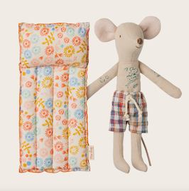 Beach mouse with air mattress - Maileg
