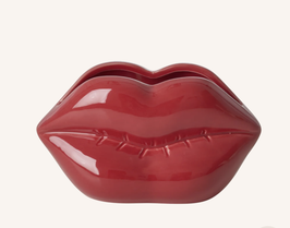 Vaso Labbra in ceramica - Rosso