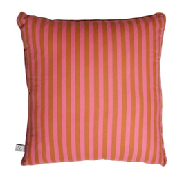 cuscino - righe fucsia/brown