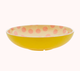 insalatiera Pink Dots - giallo