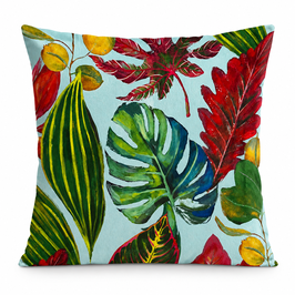 Paradise Kissen 50x50 Sky Monstera