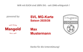 Mitgliedschaft Saison 2025/2026