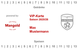 VIP-Karte Saison 2025/2026