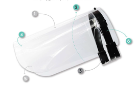 VISIERES DE PROTECTION POLYCARBONATE - Réf : V-0581