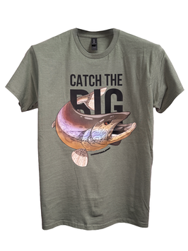 T-SHIRT "CATCH THE BIG" MARMO