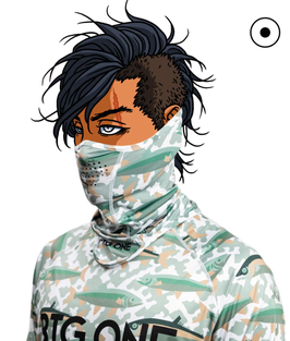 BigOne Buffer ''Darsa'' Fish Camo verde