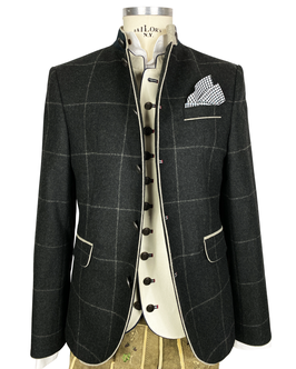 Sakko Silas | S2.21.40 | Karo anthrazit / greige