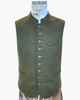 Weste Werno | dunkelgrün melange 555 | W2.19.90