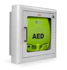Zoll AED Wandschrank ganz eingelassen