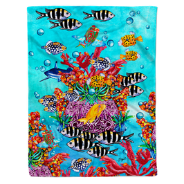 Blanket "Coral Reef turquoise"