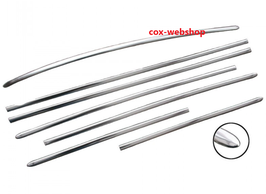 Set de 7 baguettes inox (pour capot avec écusson) 10/52-7/62