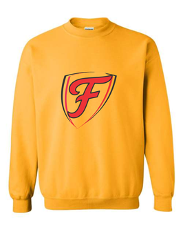 Fury Shield Crewneck Sweatshirt - Gold