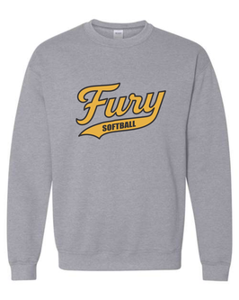 Fury Logo Crewneck Sweatshirt - Grey